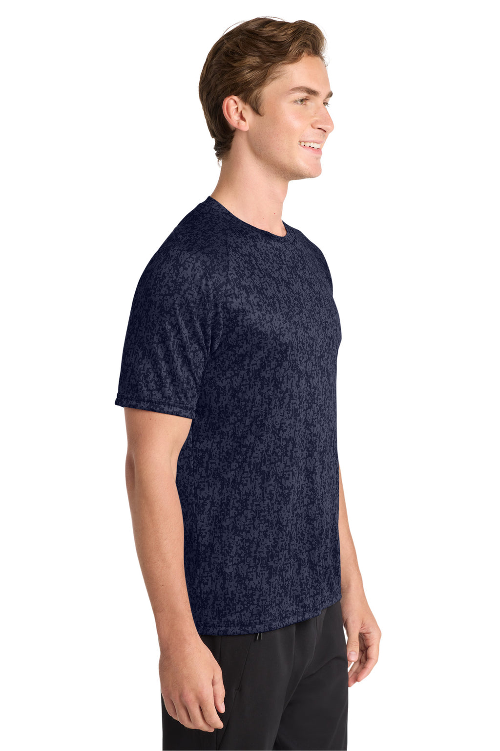 Sport-Tek Digi Camo Tee. ST460 - True Navy - side