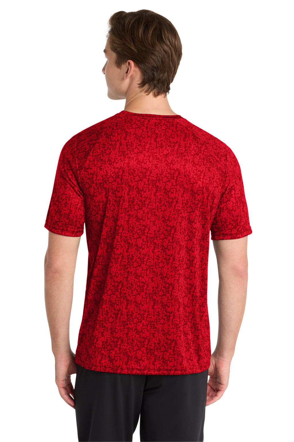 Sport-Tek Digi Camo Tee. ST460 - True Red - back