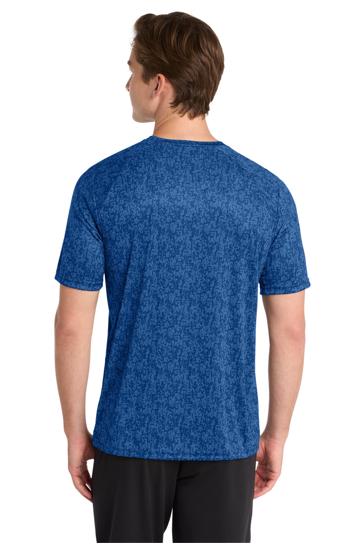 Sport-Tek Digi Camo Tee. ST460 - True Royal - back