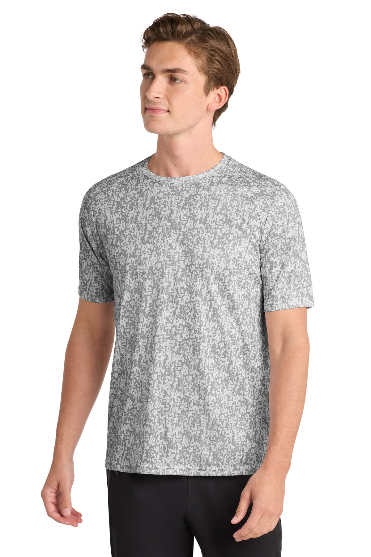 Sport-Tek Digi Camo Tee. ST460 - White - front