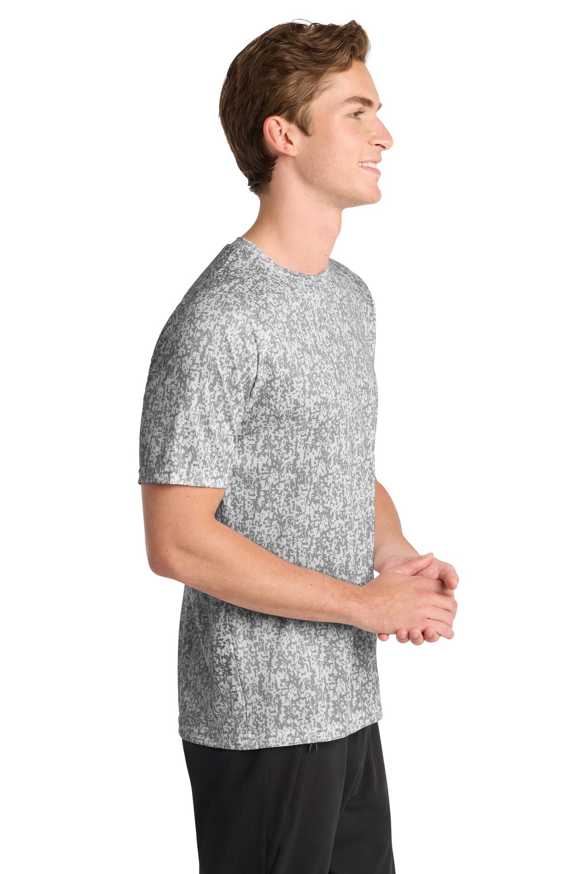 Sport-Tek Digi Camo Tee. ST460 - White - side