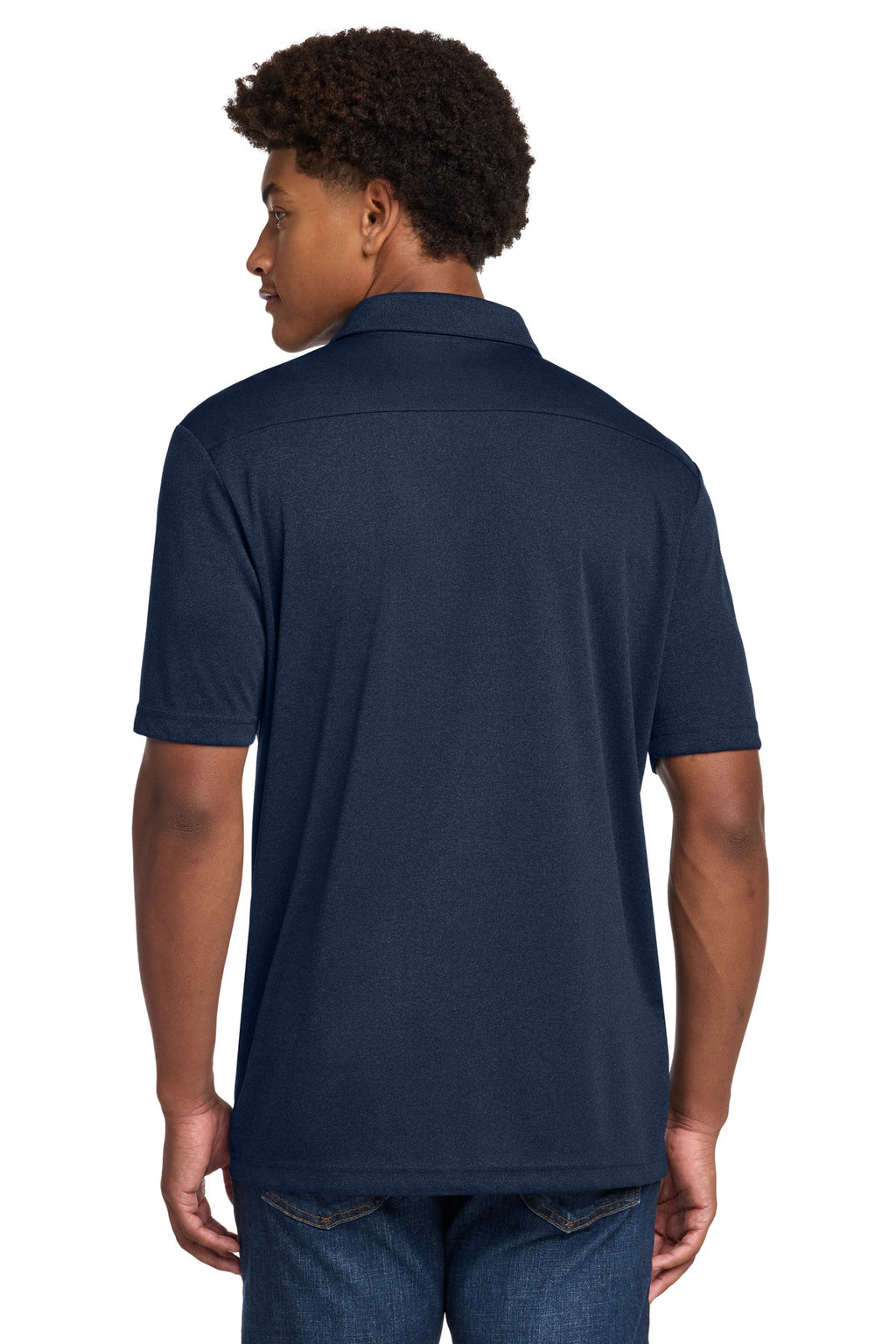 Sport-Tek Endeavor Polo. ST467 - Dark Royal Heather - back