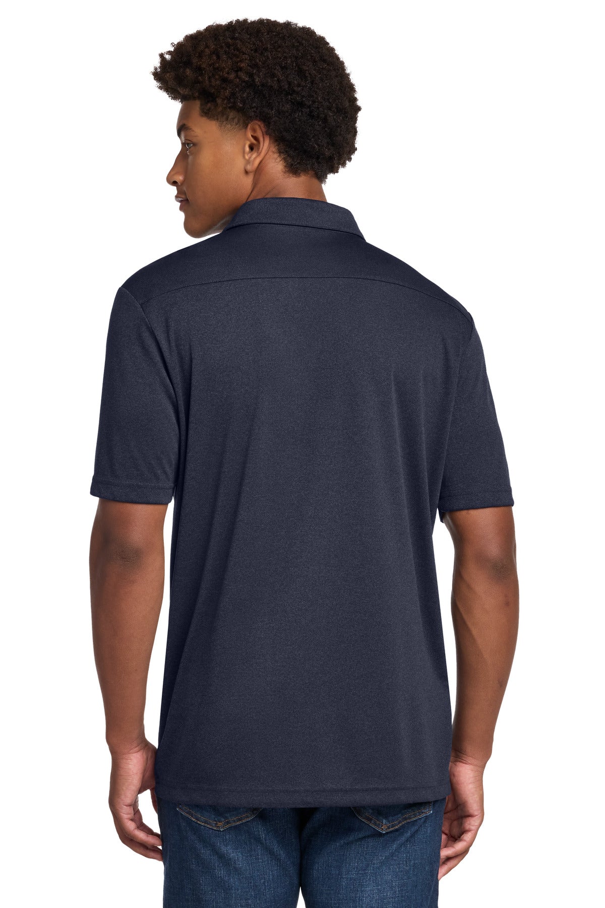 Sport-Tek Endeavor Polo. ST467 - Deep Navy Heather - back