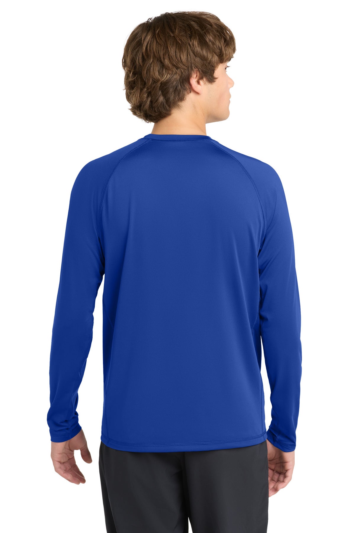 Sport-Tek Long Sleeve Rashguard Tee. ST470LS - True Royal - back