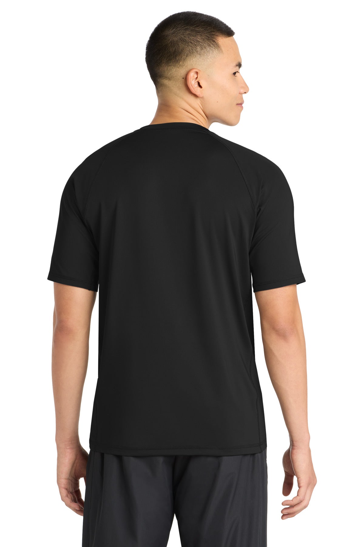 Sport-Tek Rashguard Tee. ST470 - Black - back