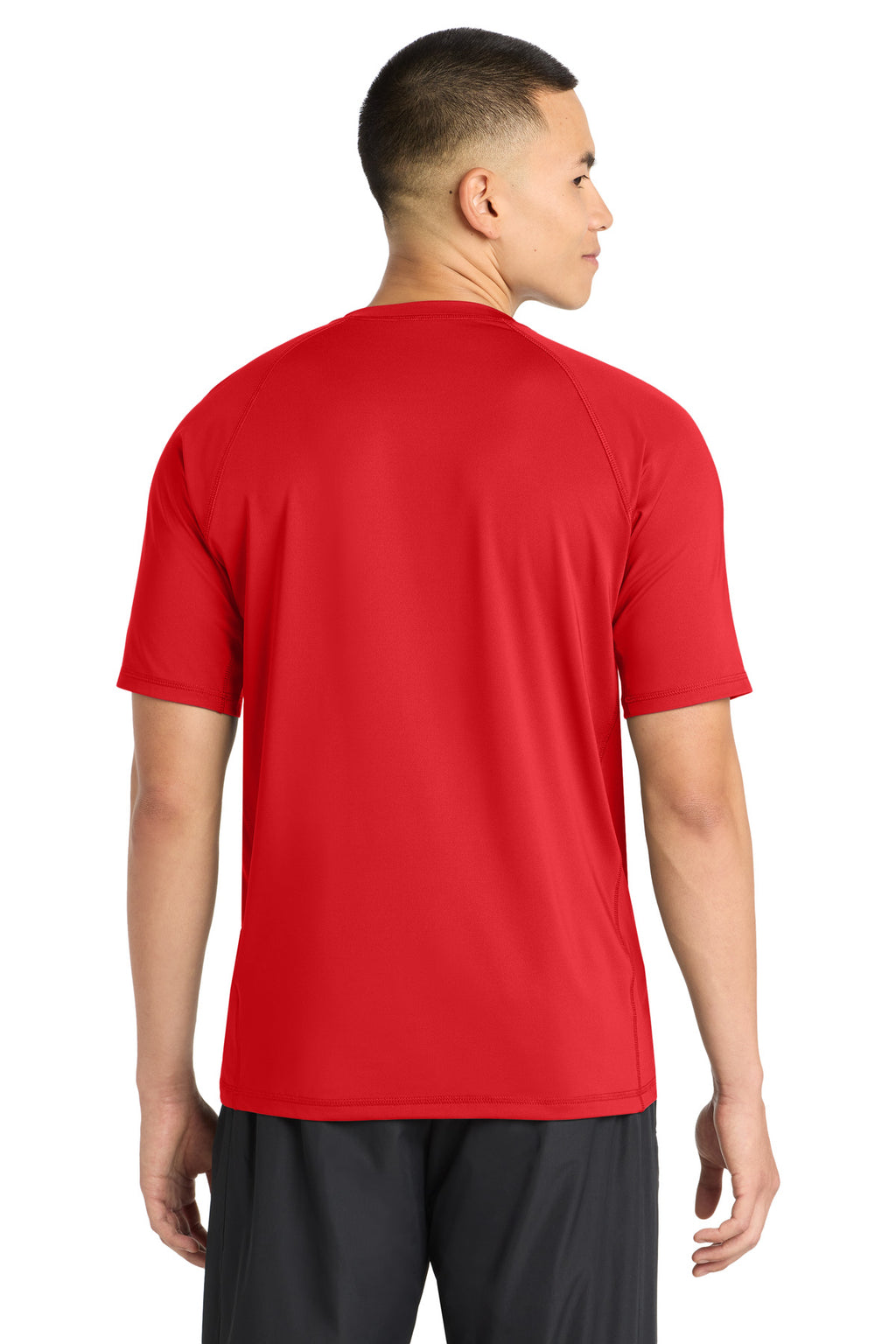 Sport-Tek Rashguard Tee. ST470 - True Red - back