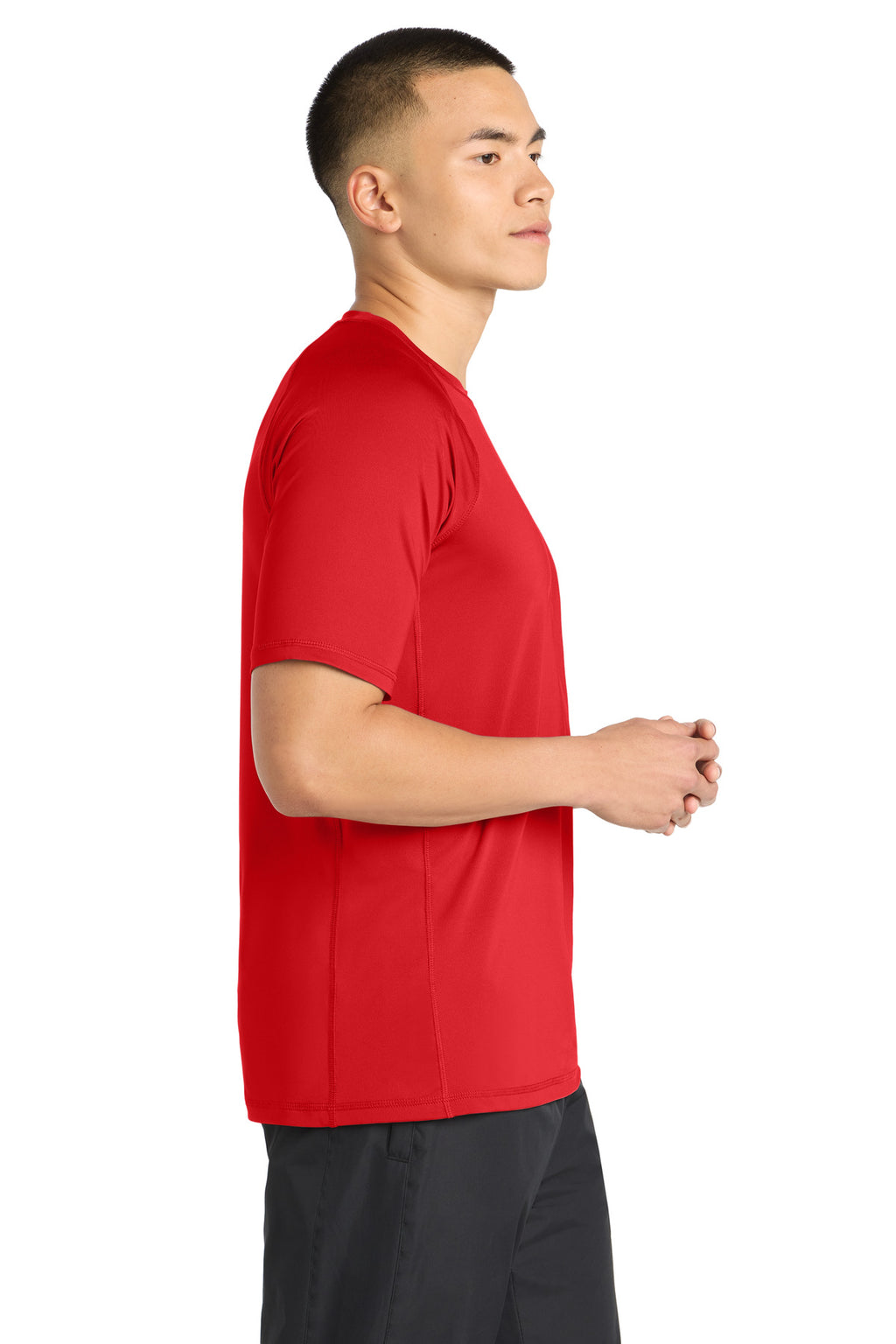 Sport-Tek Rashguard Tee. ST470 - True Red - side