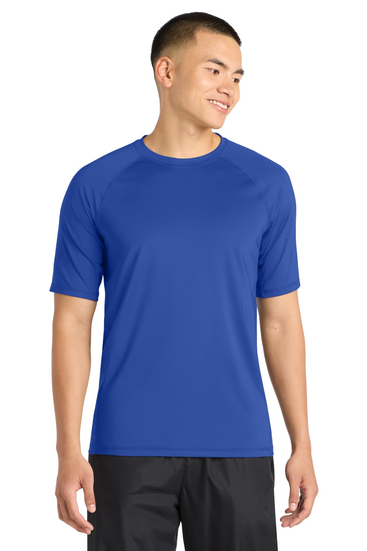 Sport-Tek Rashguard Tee. ST470 - True Royal - front