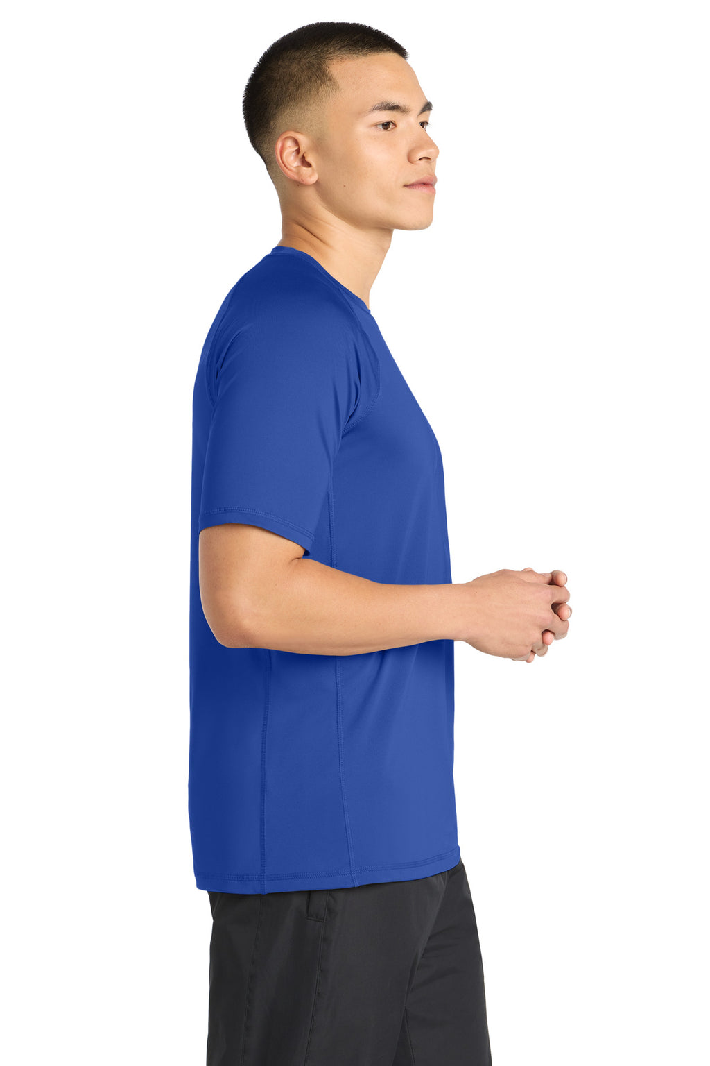 Sport-Tek Rashguard Tee. ST470 - True Royal - side