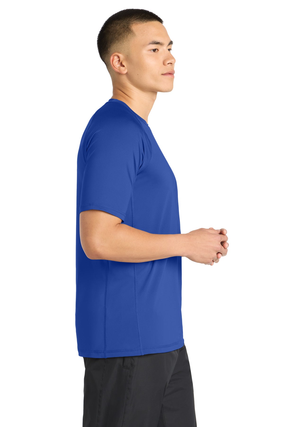 Sport-Tek Rashguard Tee. ST470 - True Royal - side