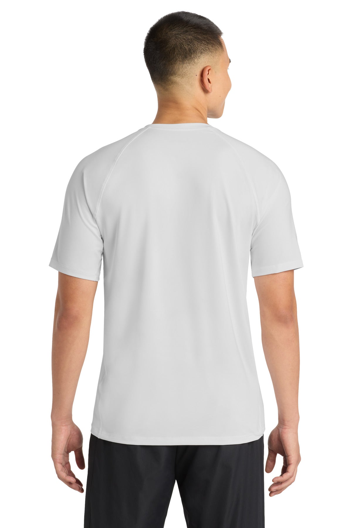 Sport-Tek Rashguard Tee. ST470 - White - back