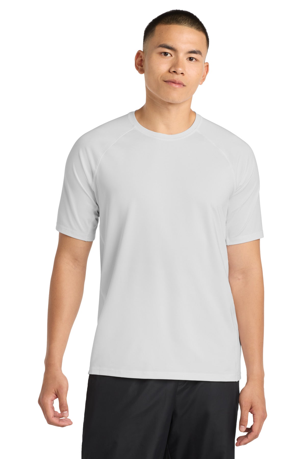 Sport-Tek Rashguard Tee. ST470 - White - front