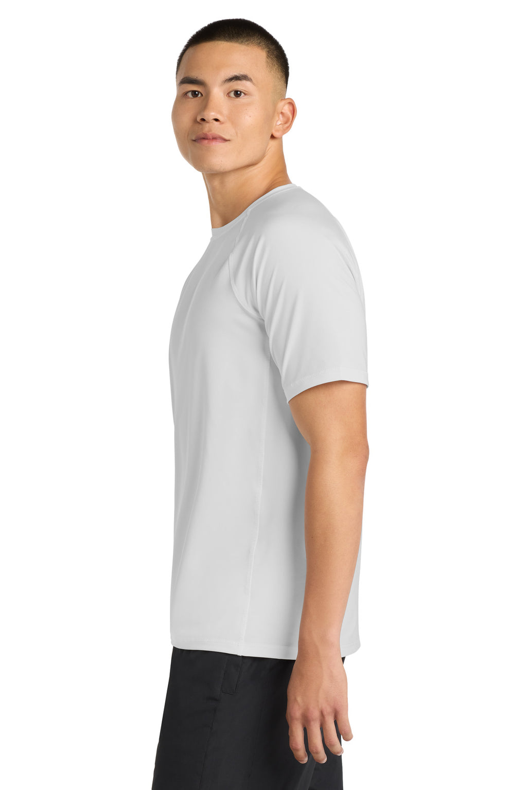 Sport-Tek Rashguard Tee. ST470 - White - side