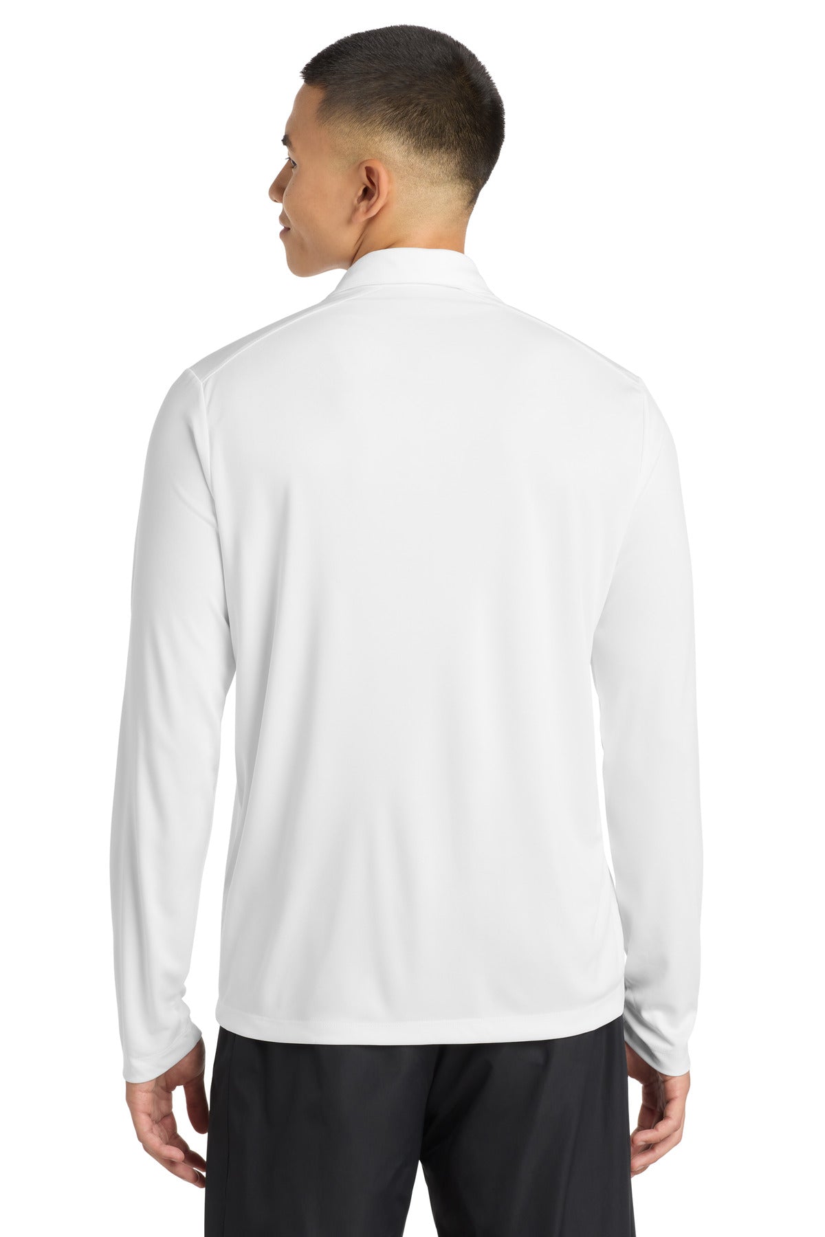 Sport-Tek Posi-UV Pro Long Sleeve Polo. ST520LS - White - back
