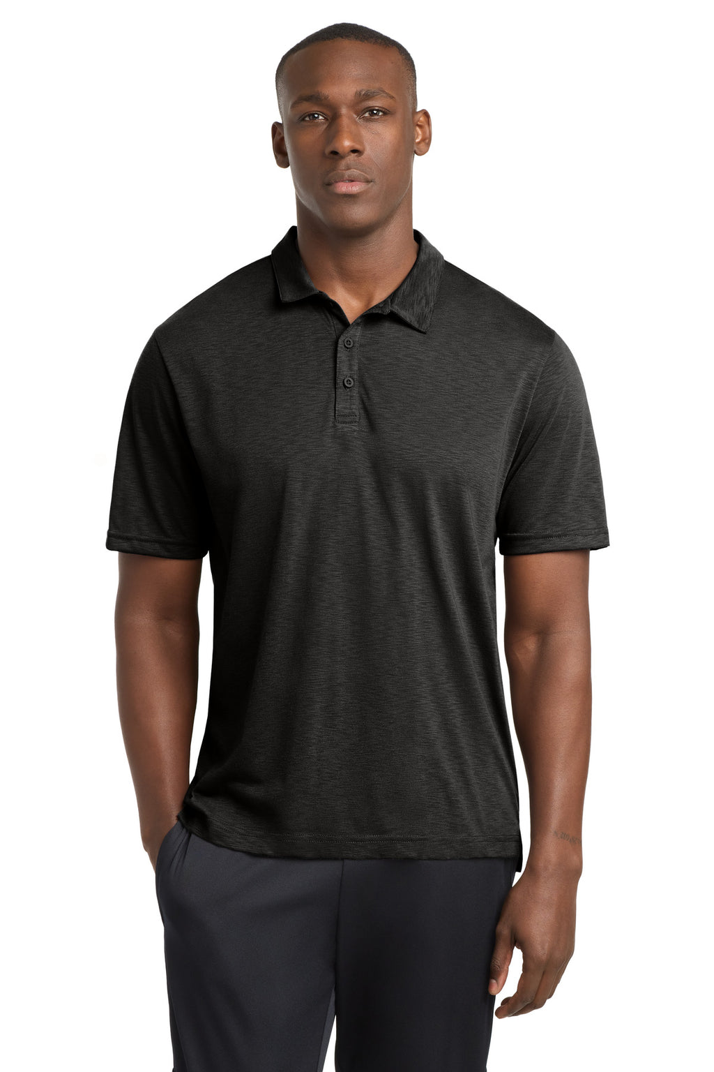 Sport-Tek PosiCharge Strive Polo ST530 - Black - front