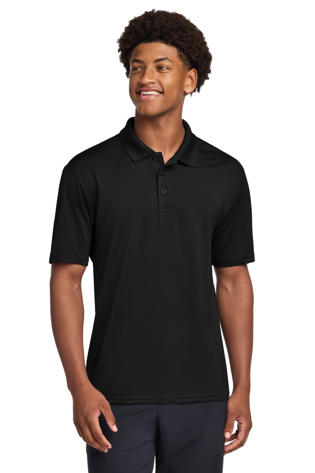 Sport-Tek Sideline Polo ST535 - Black - front