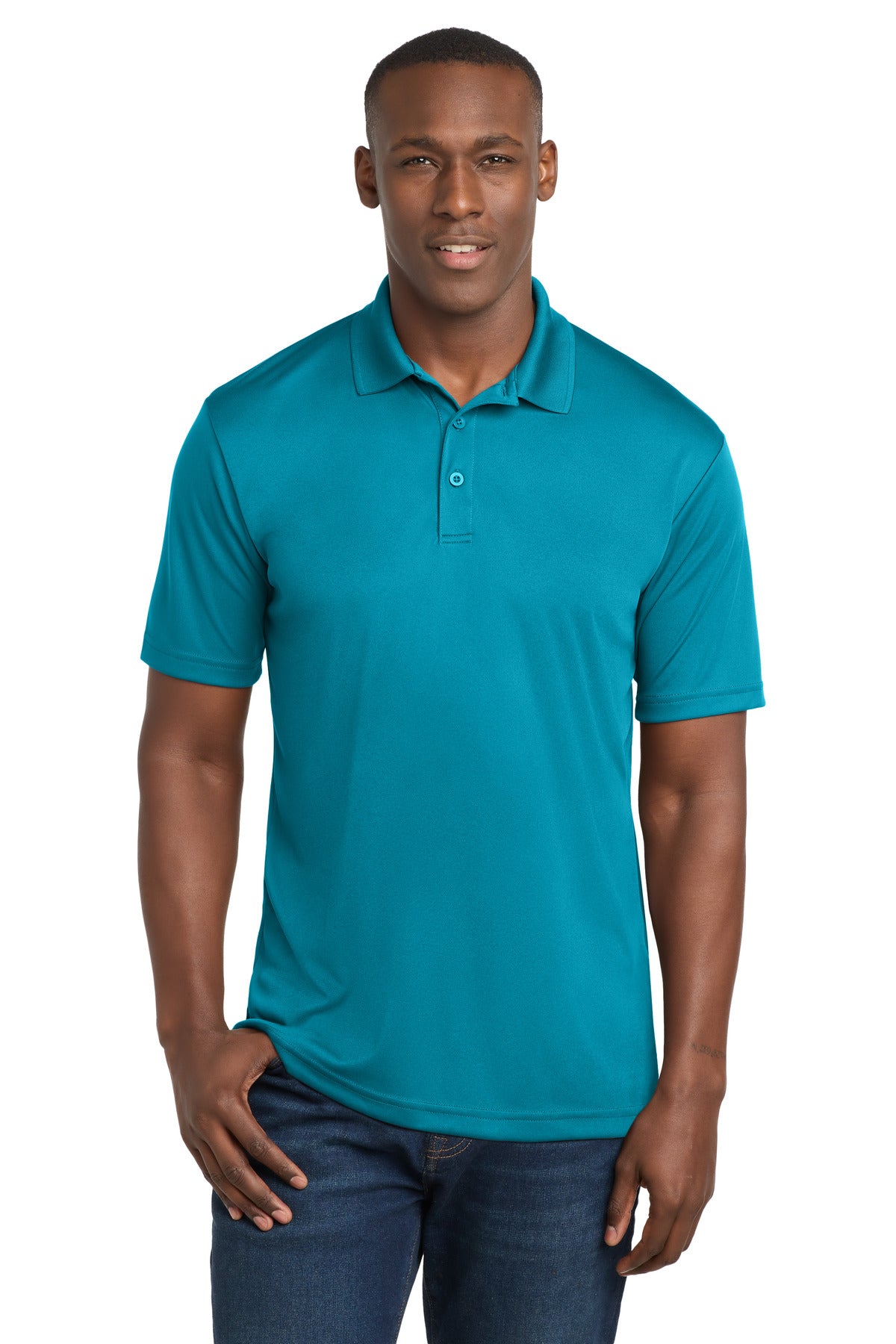 Sport-Tek PosiCharge Competitor Polo. ST550 - Atomic Blue - front