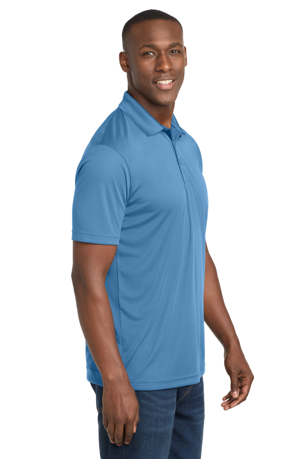 Sport-Tek PosiCharge Competitor Polo. ST550 - Carolina Blue - side