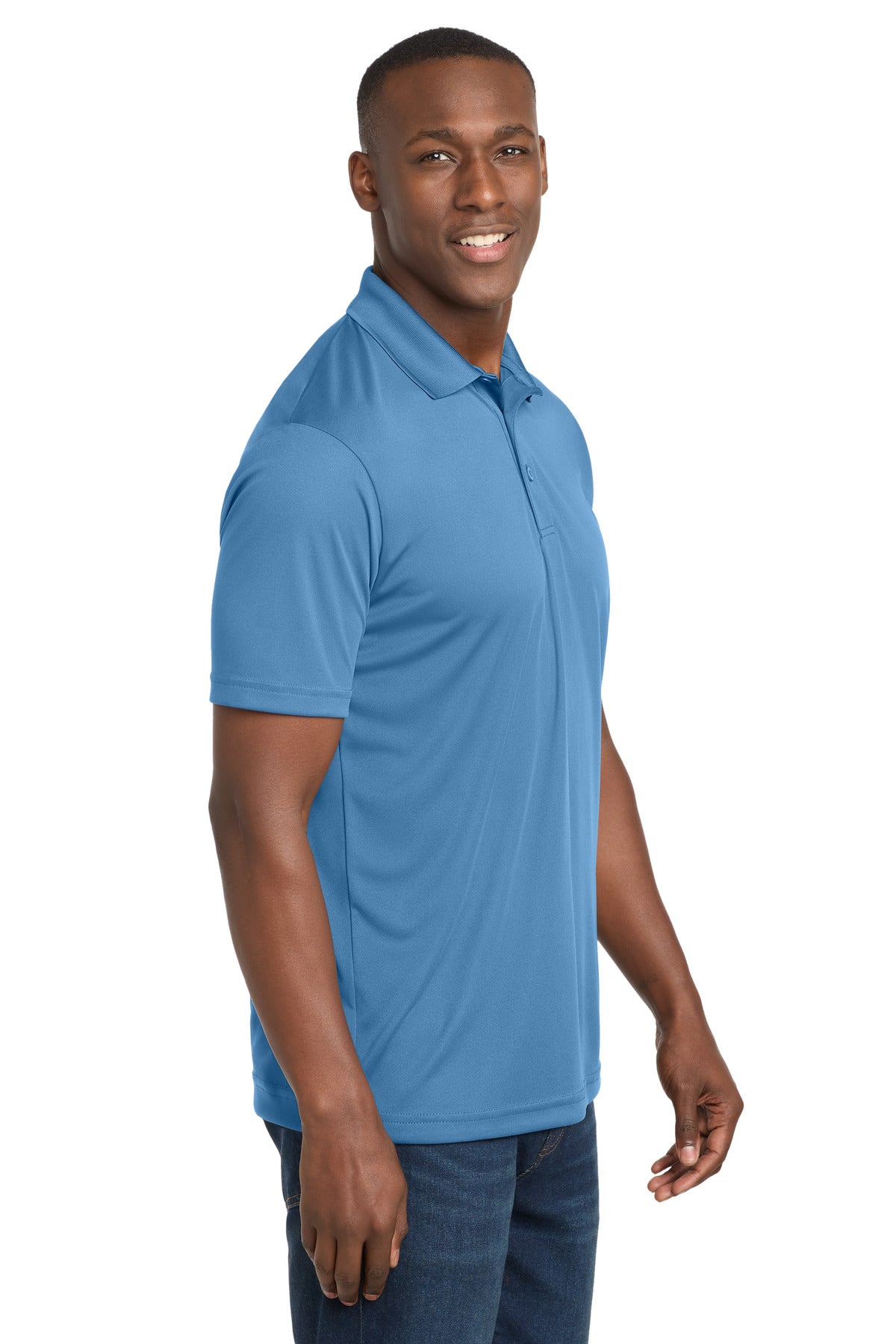 Sport-Tek PosiCharge Competitor Polo. ST550 - Carolina Blue - side