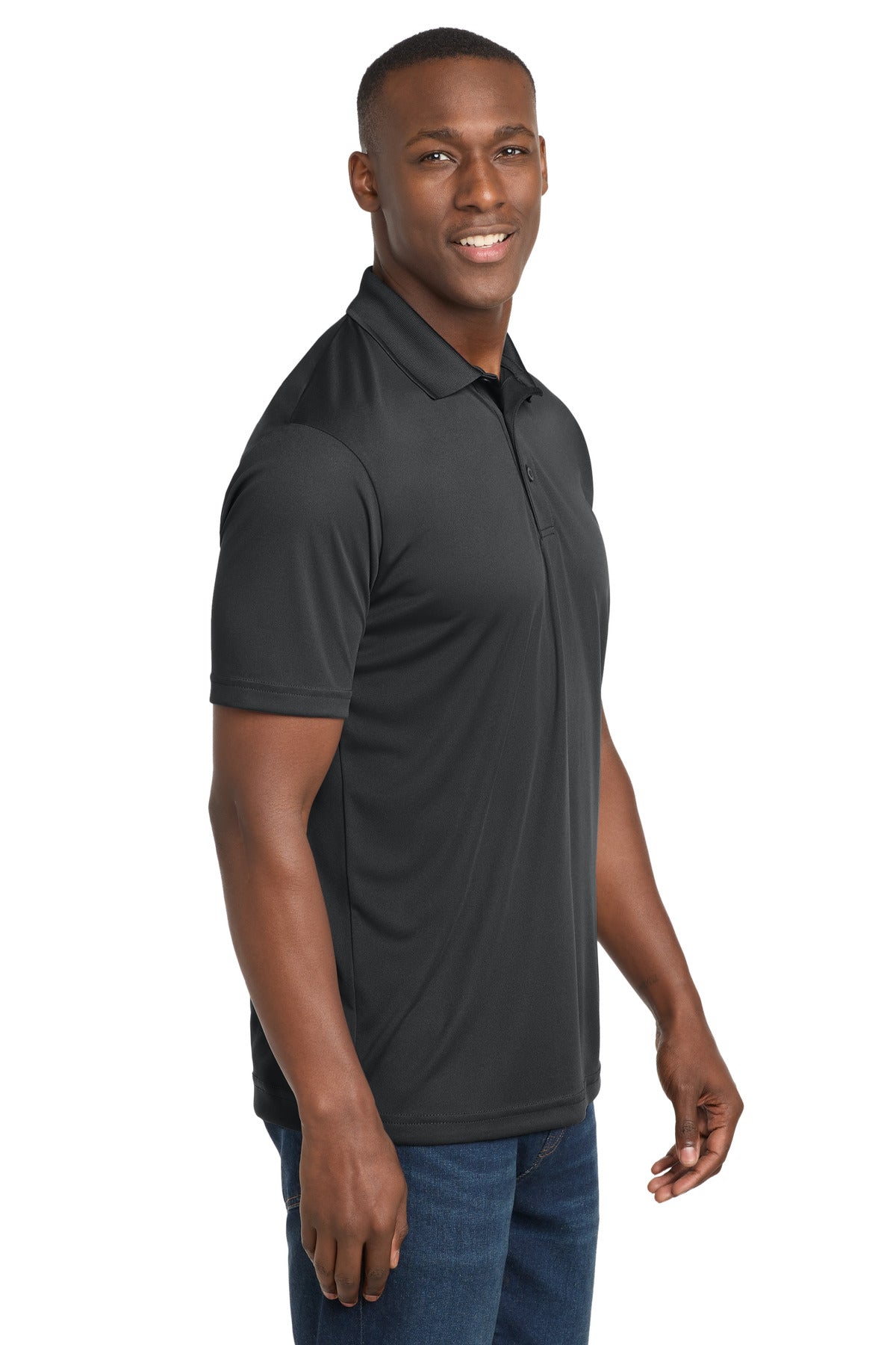 Sport-Tek PosiCharge Competitor Polo. ST550 - Iron Grey - side