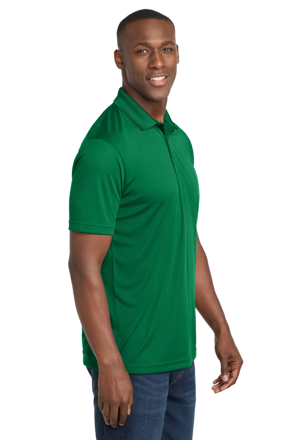 Sport-Tek PosiCharge Competitor Polo. ST550 - Kelly Green - side