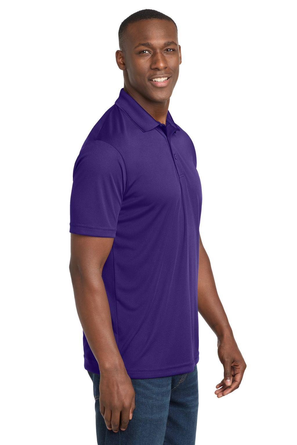 Sport-Tek PosiCharge Competitor Polo. ST550 - Purple - side