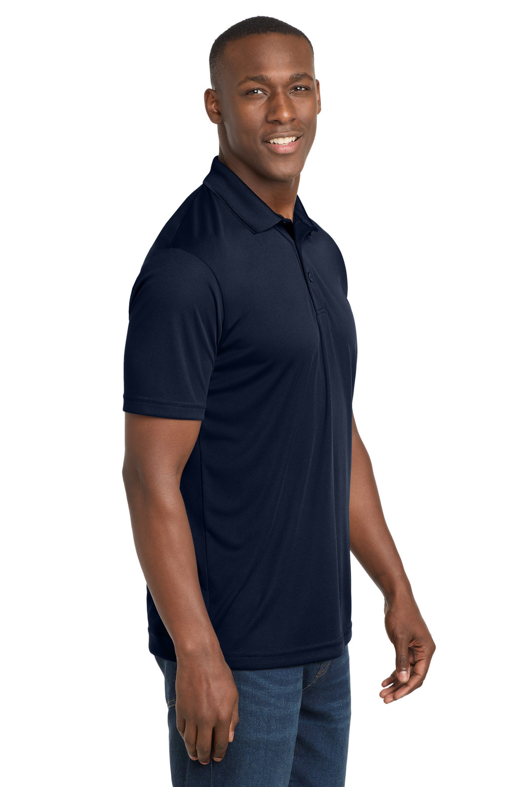 Sport-Tek PosiCharge Competitor Polo. ST550 - True Navy - side
