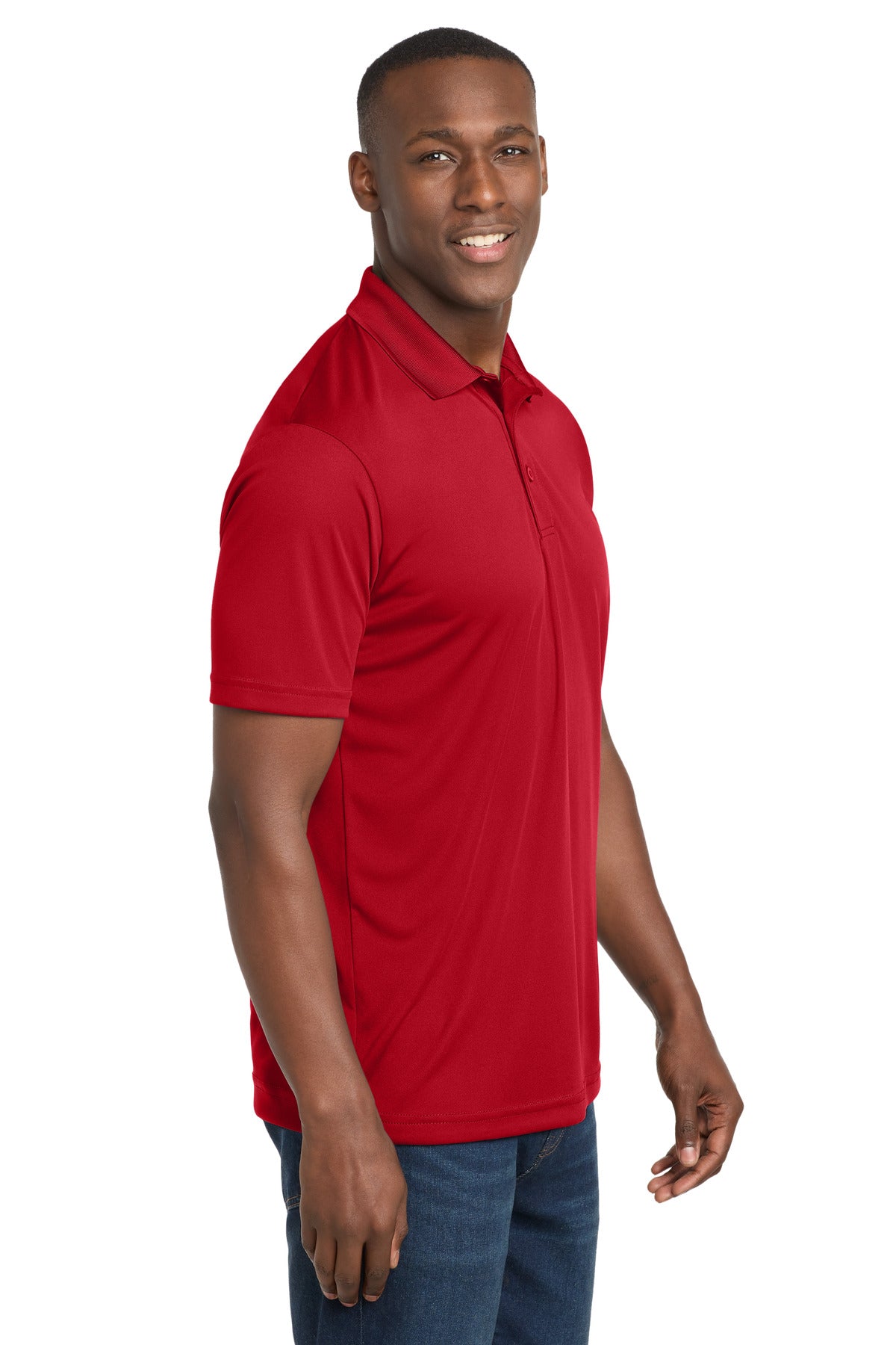 Sport-Tek PosiCharge Competitor Polo. ST550 - True Red - side