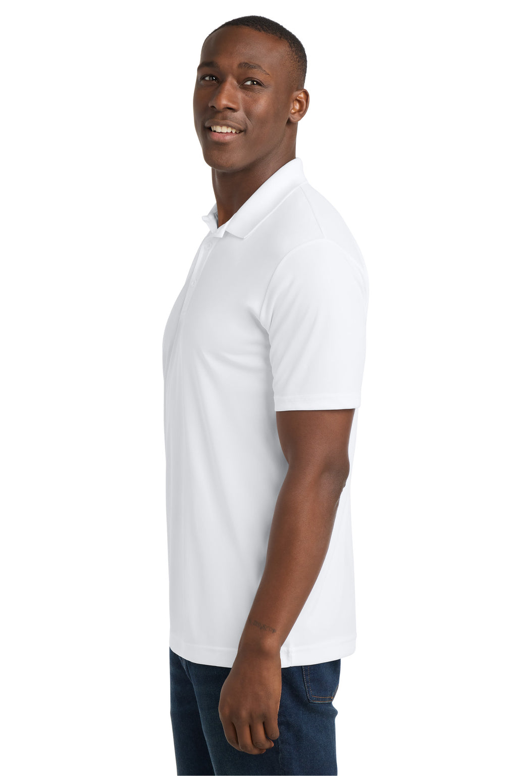 Sport-Tek PosiCharge Competitor Polo. ST550 - White - side