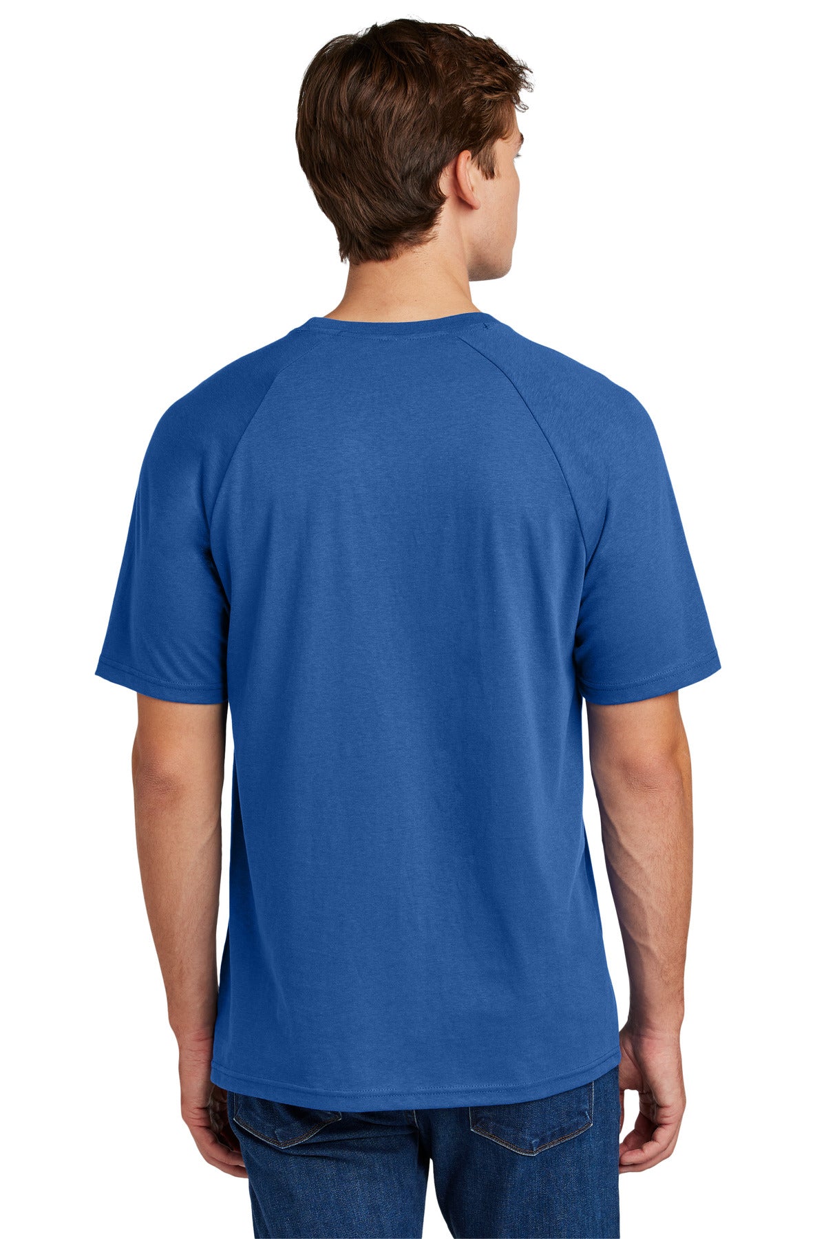 Sport-Tek Halftime Raglan Tee ST6040 - True Royal - back