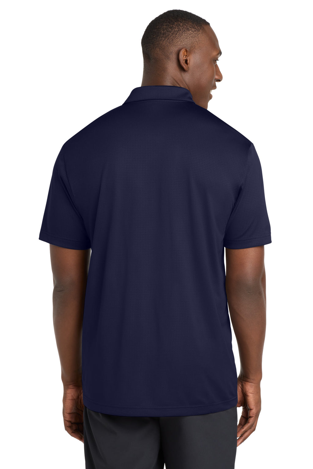 Sport-Tek Embossed PosiCharge Tough Polo . ST630 - True Navy - back