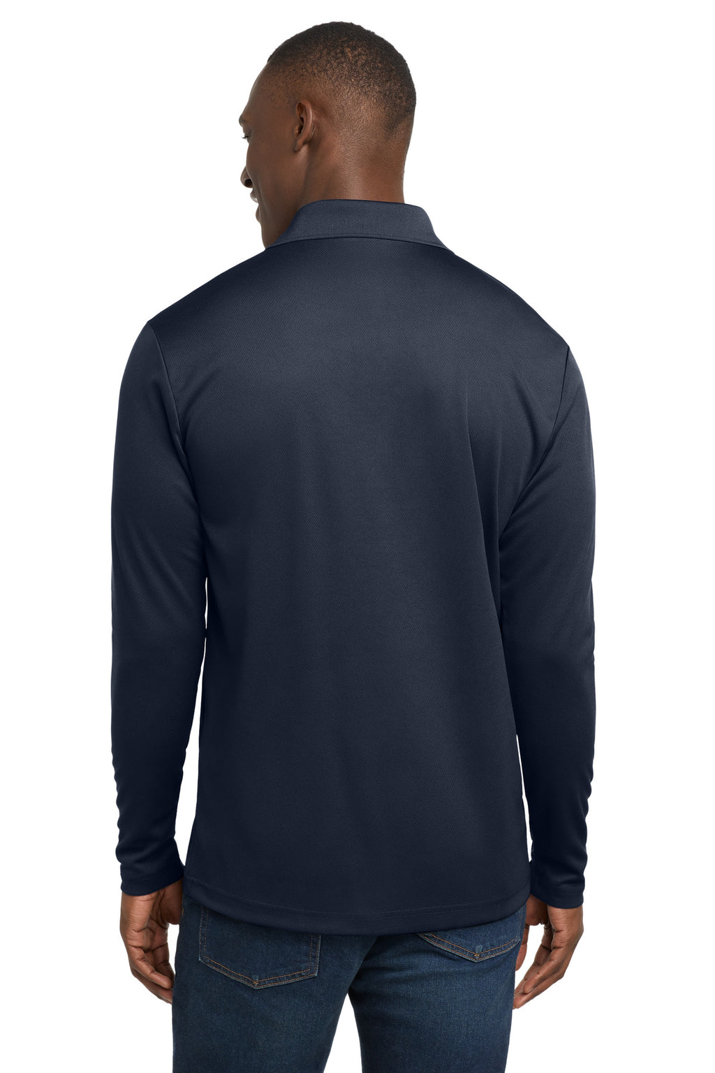 Sport-Tek PosiCharge RacerMesh Long Sleeve Polo. ST640LS - True Navy - back