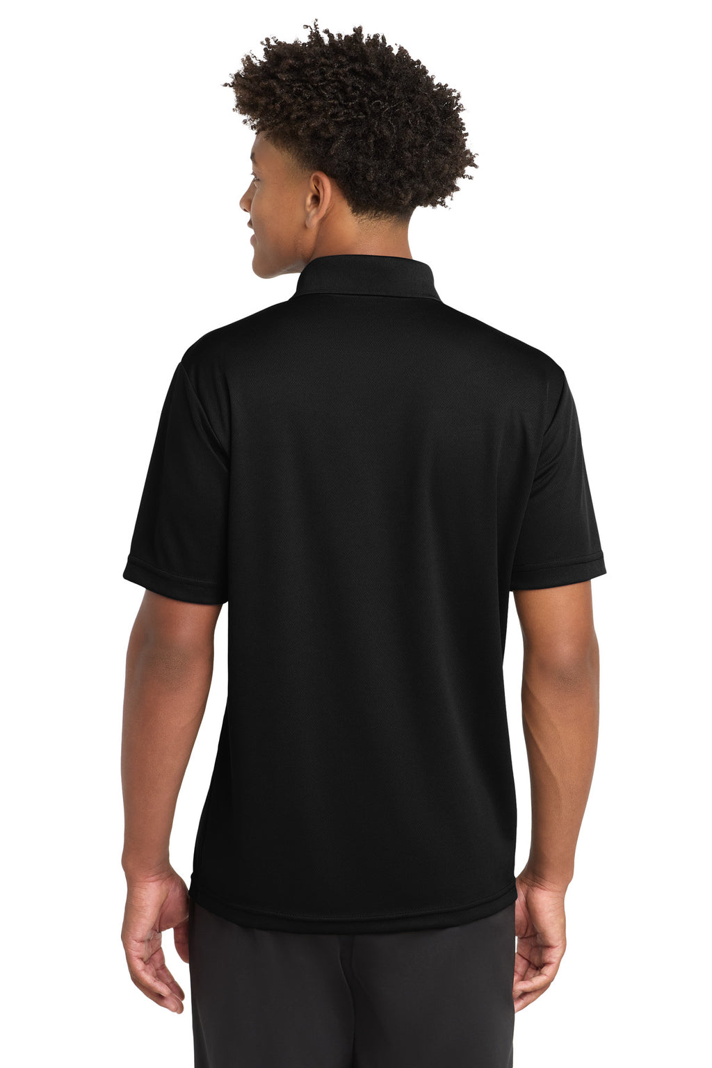 Sport-Tek PosiCharge RacerMesh Pocket Polo. ST640P - Black - back