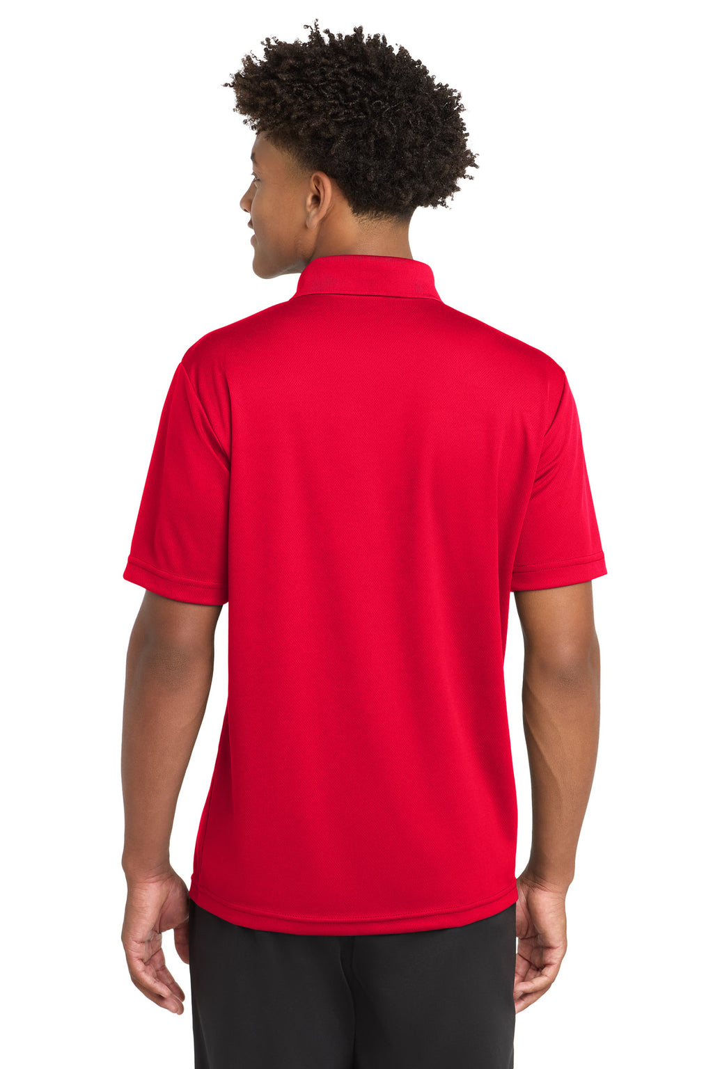 Sport-Tek PosiCharge RacerMesh Pocket Polo. ST640P - True Red - back