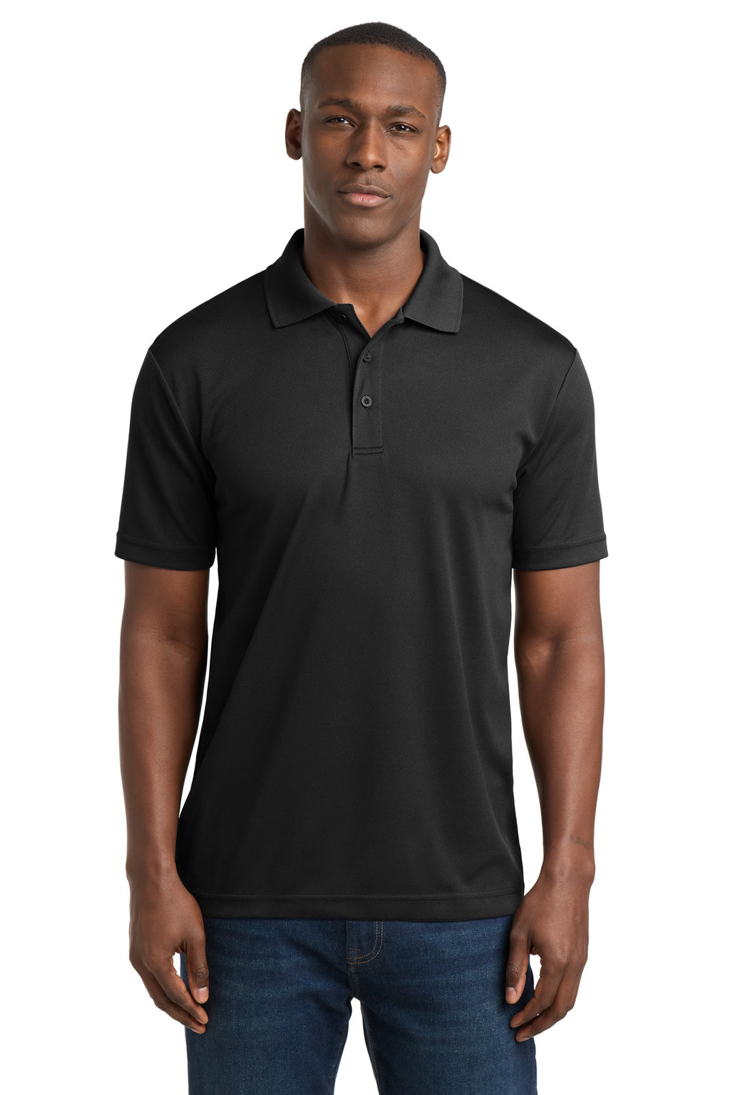Sport-Tek PosiCharge RacerMesh Polo. ST640 - Black - front