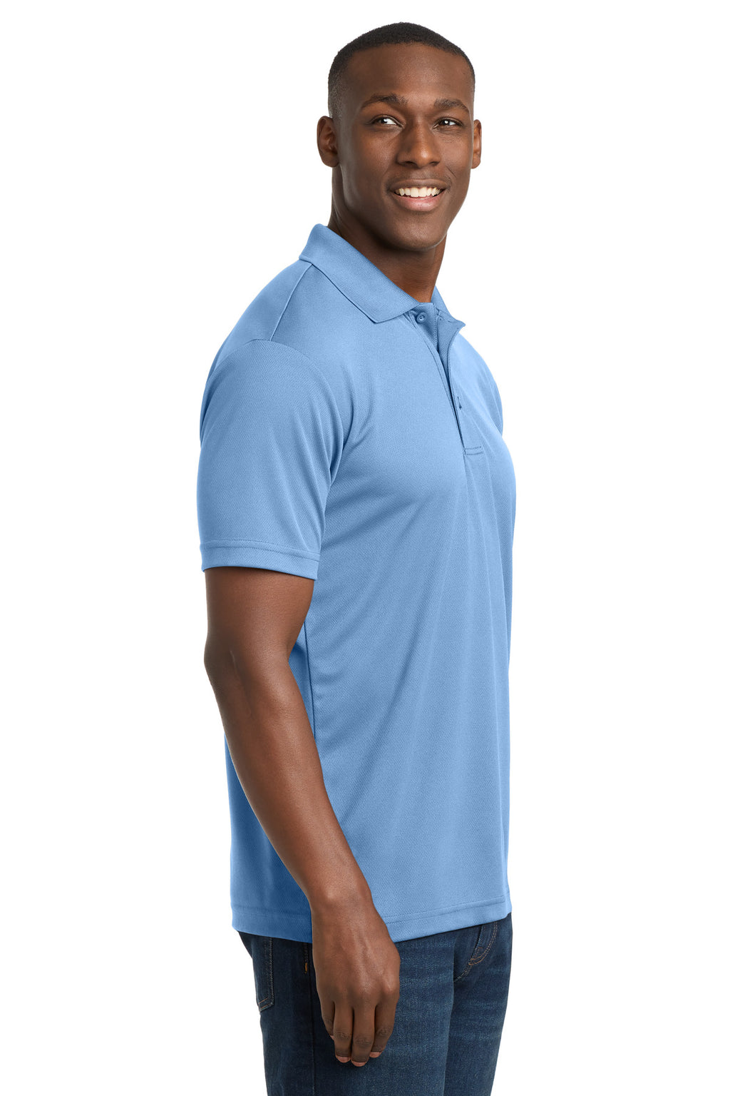 Sport-Tek PosiCharge RacerMesh Polo. ST640 - Carolina Blue - side