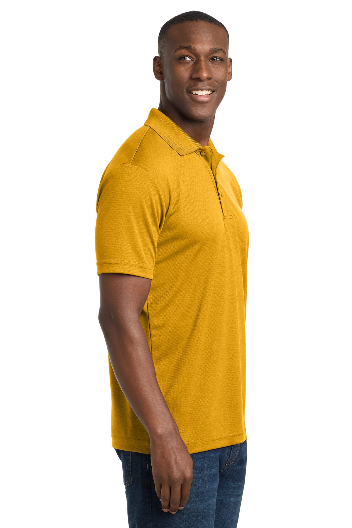Sport-Tek PosiCharge RacerMesh Polo. ST640 - Gold - side