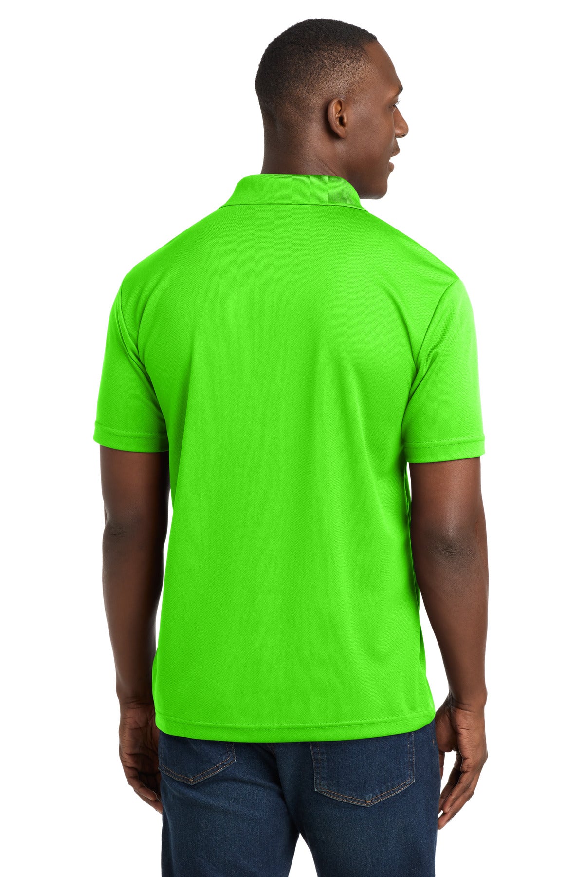 Sport-Tek PosiCharge RacerMesh Polo. ST640 - Neon Green - back