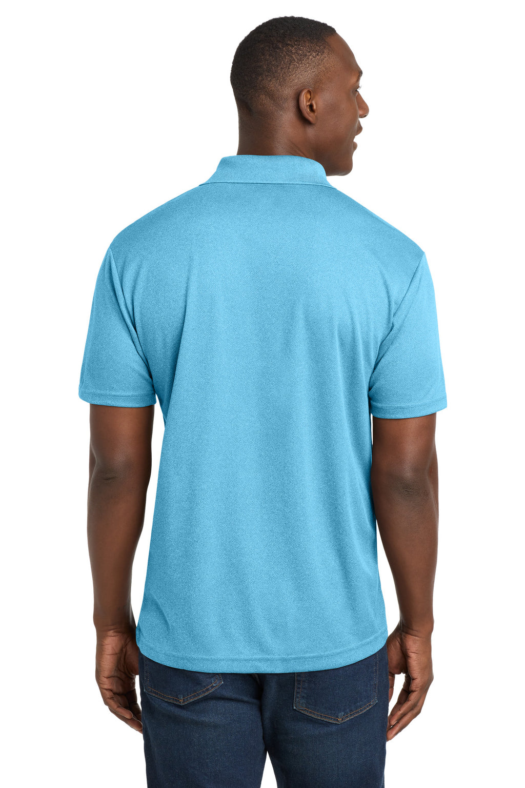 Sport-Tek PosiCharge RacerMesh Polo. ST640 - Pond Blue Heather - back