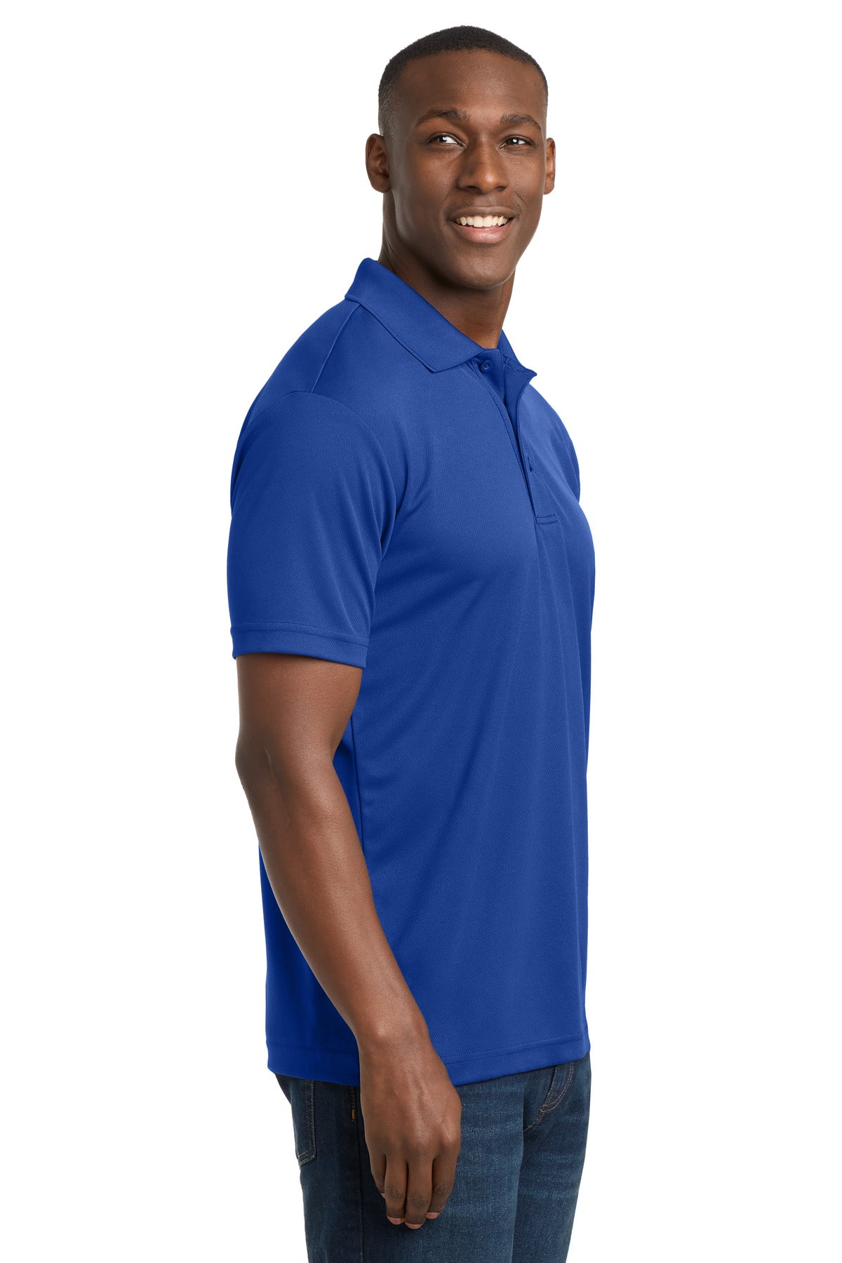 Sport-Tek PosiCharge RacerMesh Polo. ST640 - True Royal - side