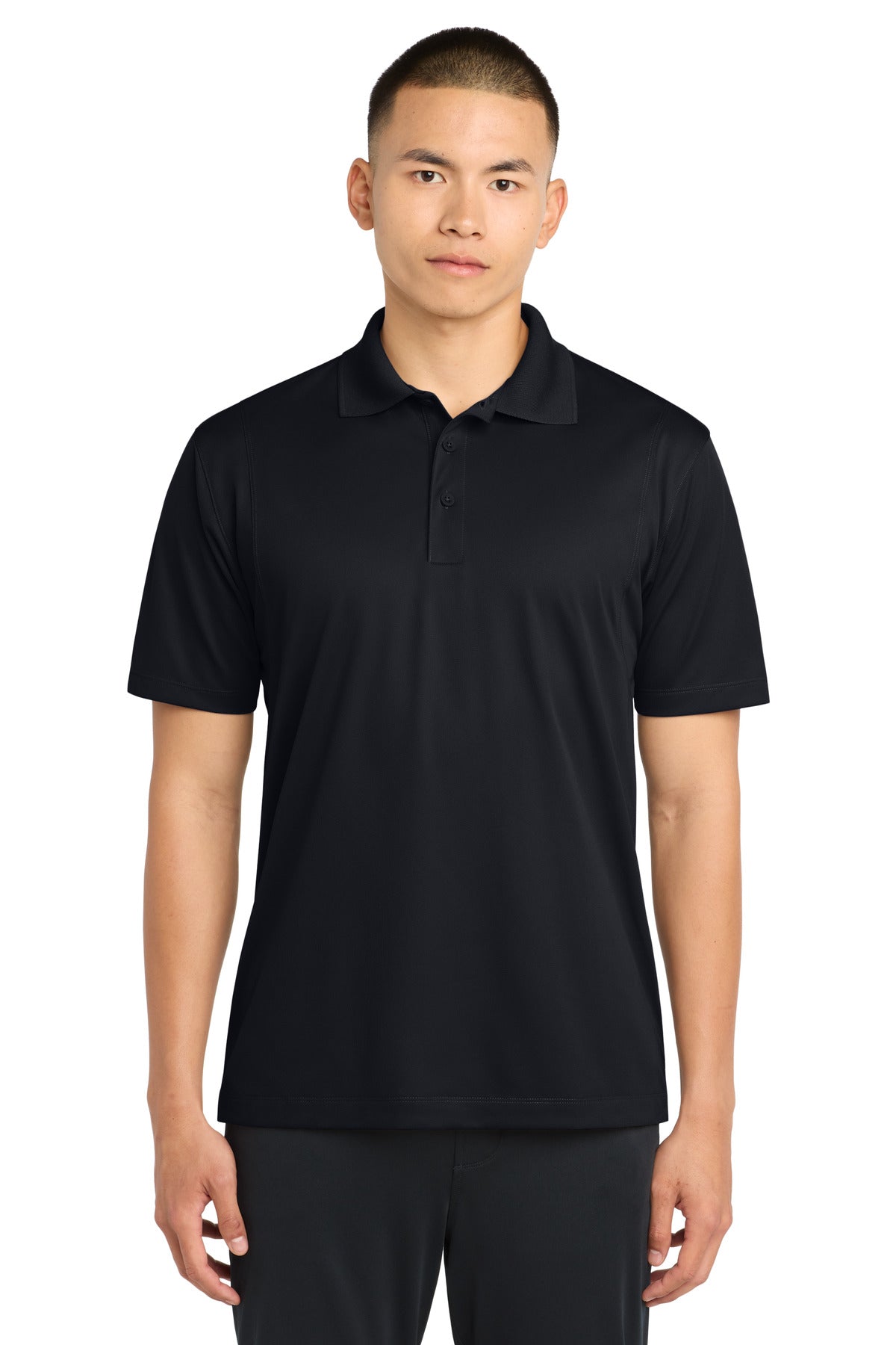 Sport-Tek Micropique Sport-Wick Polo. ST650 - Black - front
