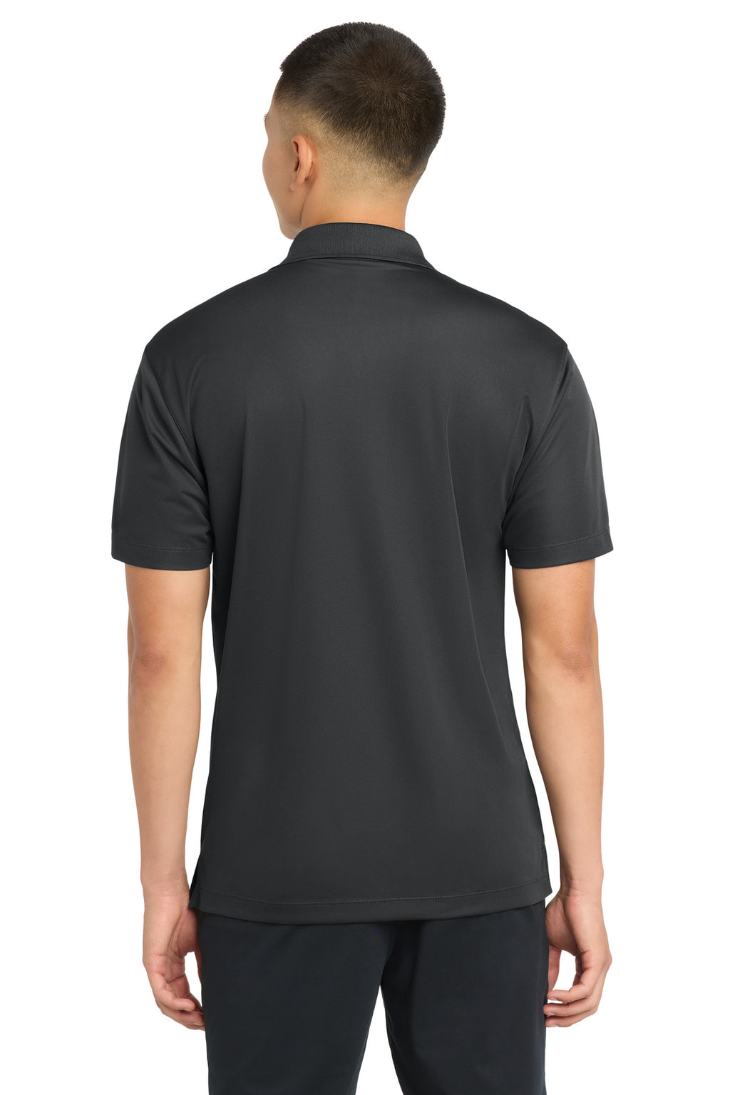 Sport-Tek Micropique Sport-Wick Pocket Polo. ST651 - Iron Grey - back