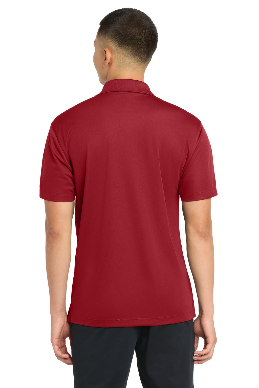 Sport-Tek Micropique Sport-Wick Pocket Polo. ST651 - True Red - back