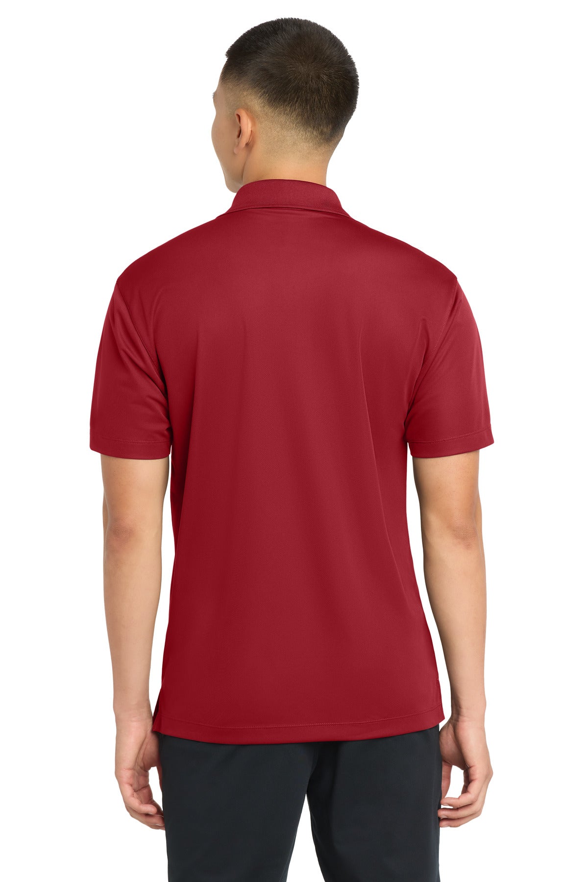 Sport-Tek Micropique Sport-Wick Pocket Polo. ST651 - True Red - back