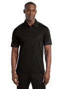 DISCONTINUED Sport-Tek Contrast Stitch Micropique Sport-Wick Polo. ST659 - Black - front