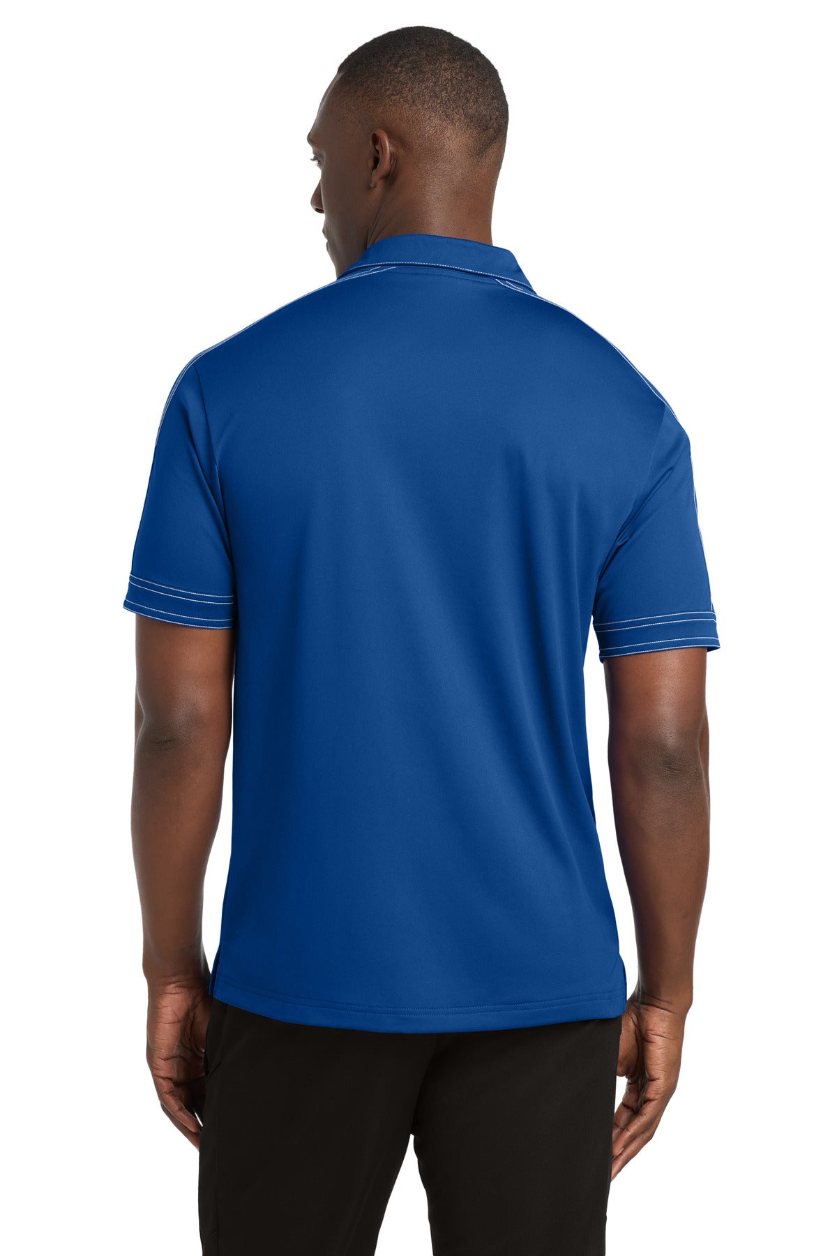 DISCONTINUED Sport-Tek Contrast Stitch Micropique Sport-Wick Polo. ST659 - True Royal - back