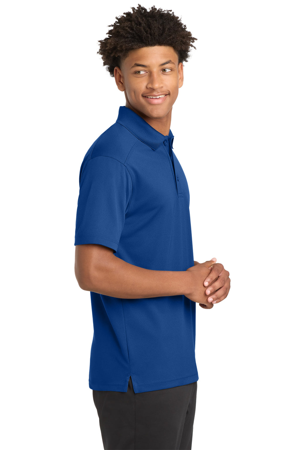 Sport-Tek PosiCharge Micro-Mesh Polo. ST680 - True Royal - side