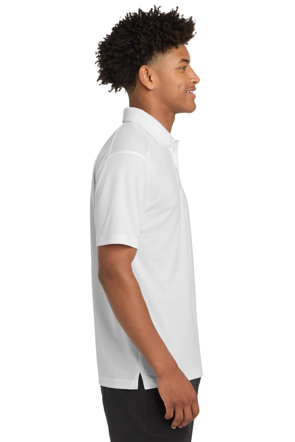 Sport-Tek PosiCharge Micro-Mesh Polo. ST680 - White - side