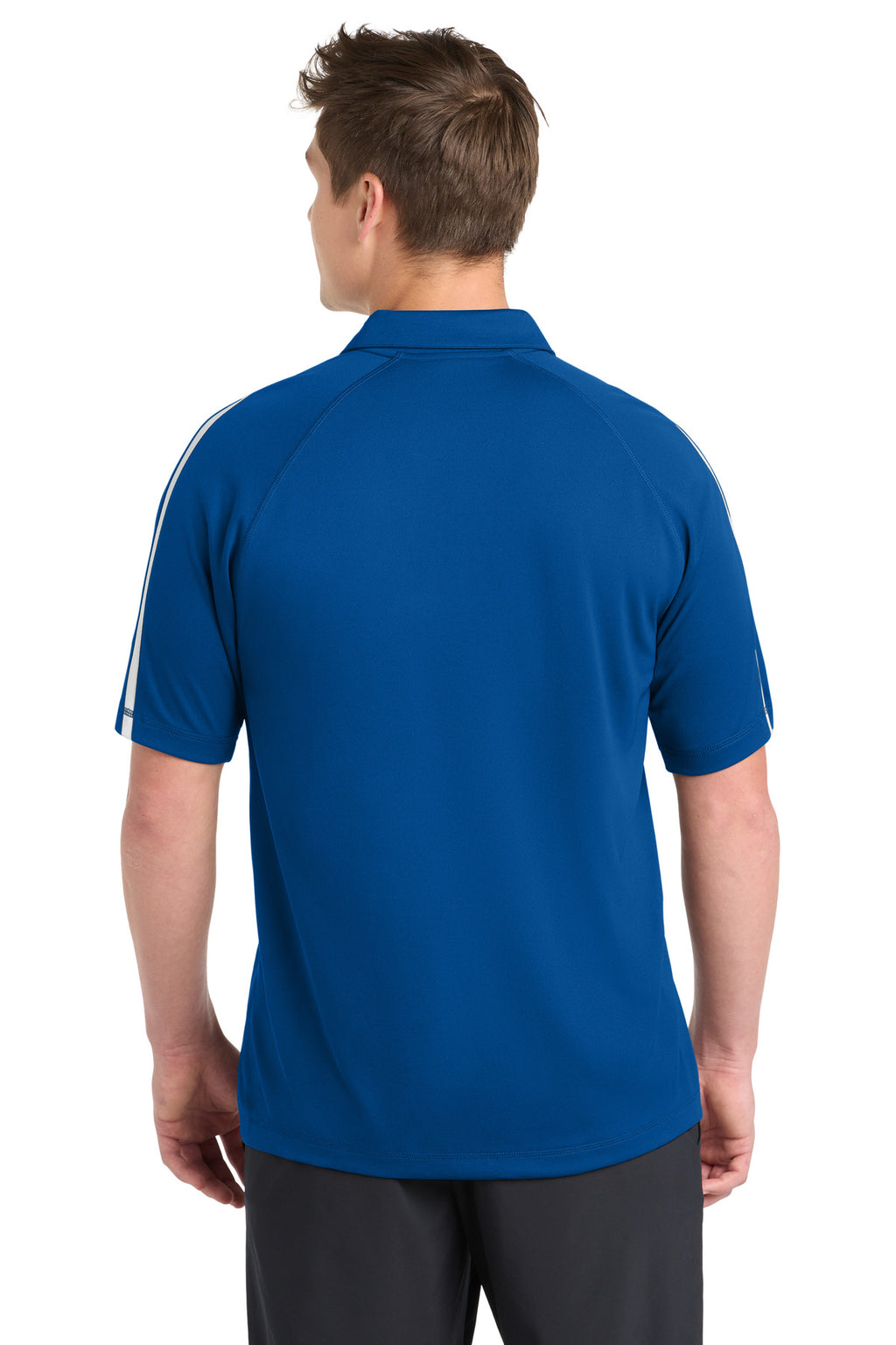 Sport-Tek PosiCharge Micro-Mesh Colorblock Polo. ST685 - True Royal/ White - back