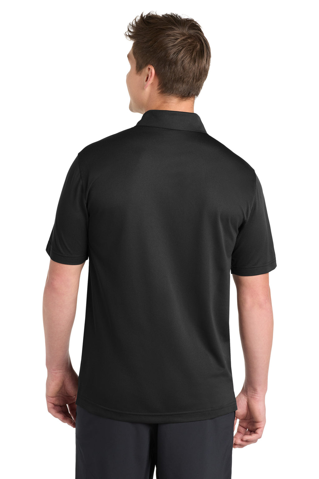 Sport-Tek PosiCharge Active Textured Polo. ST690 - Black - back